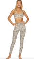 RIBBED AYLA LEGGING - TAUPE SPOT